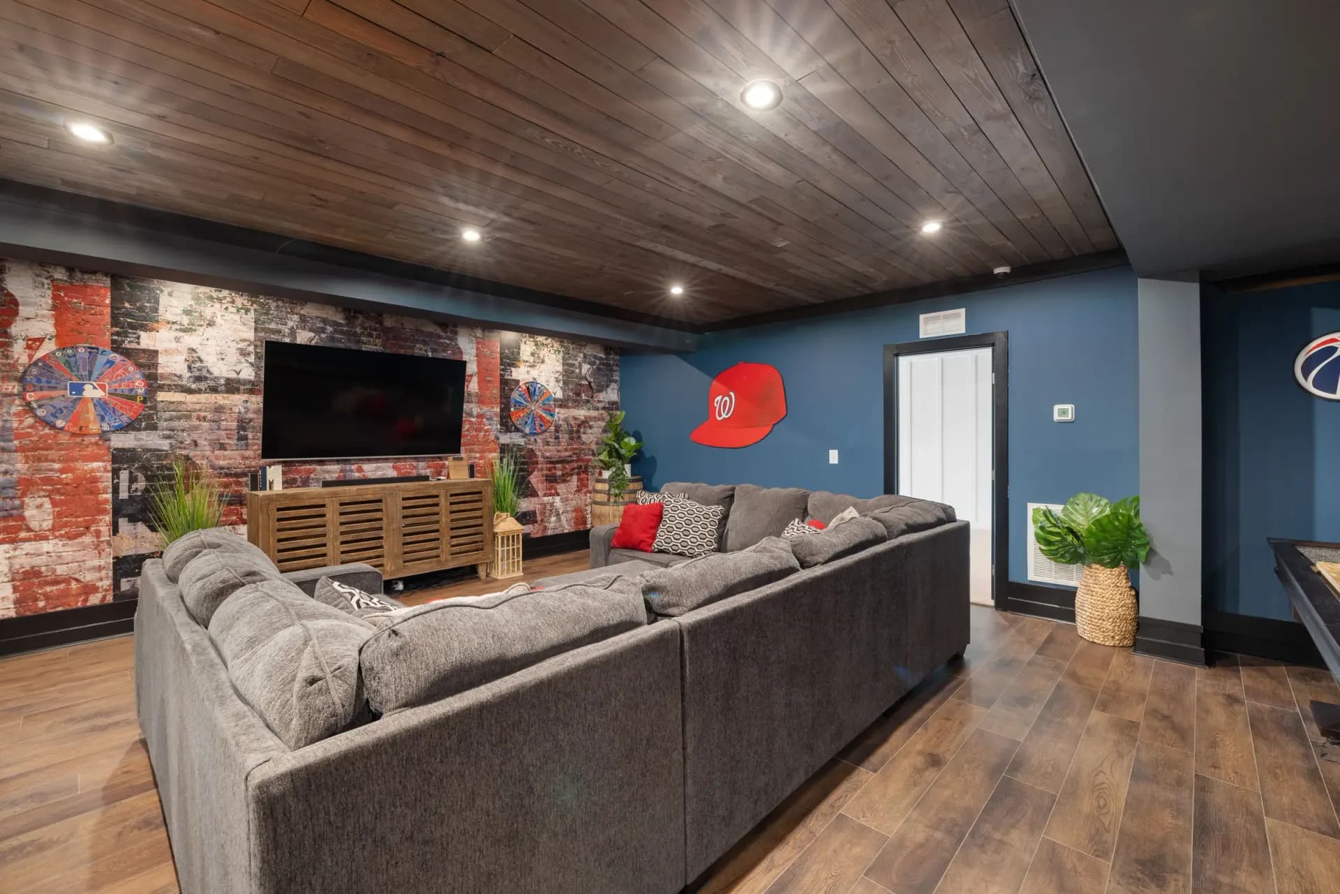 Finished basement renovation in BC by Pro Construction Group