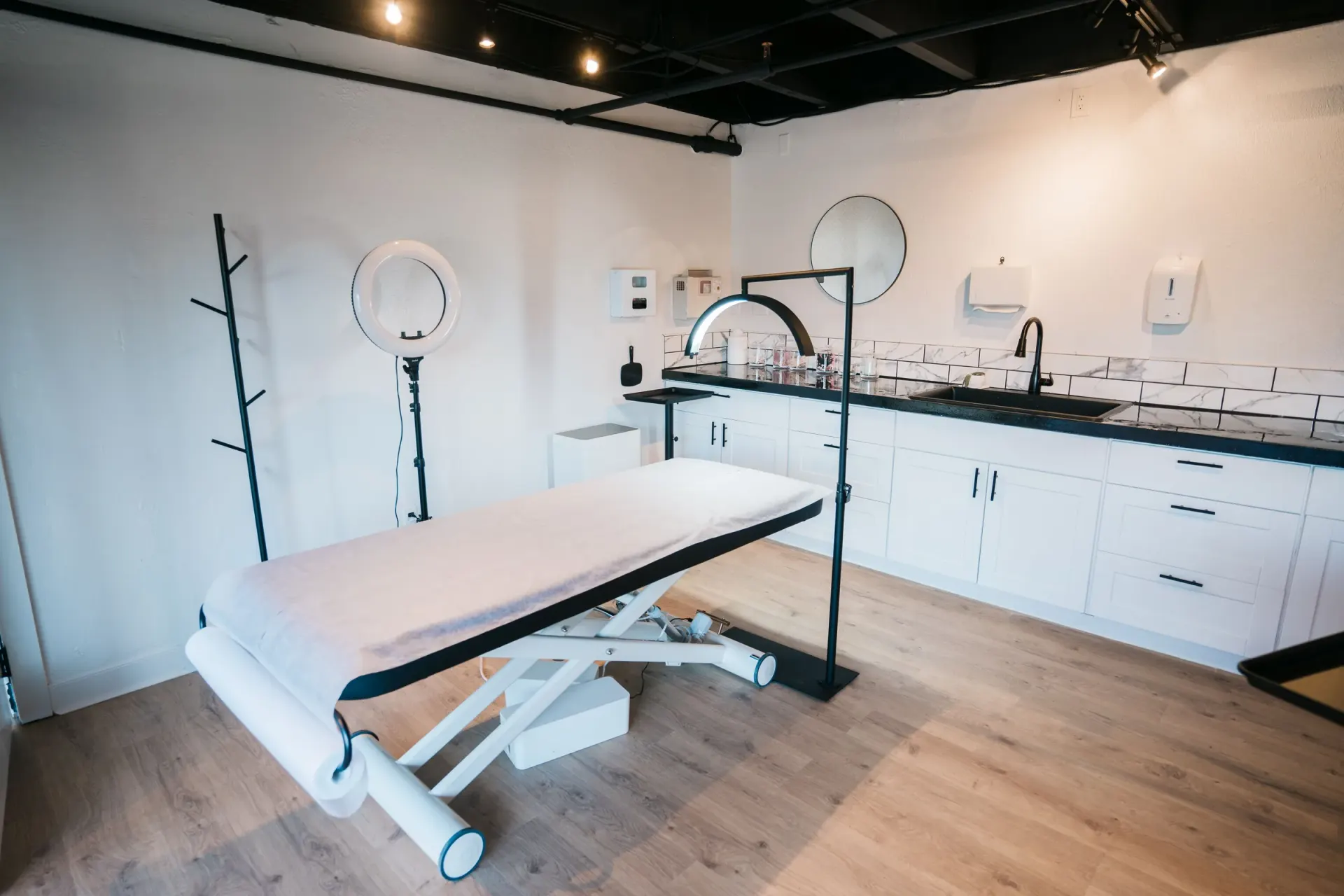 Med spa treatment room built by Pro Construction Group