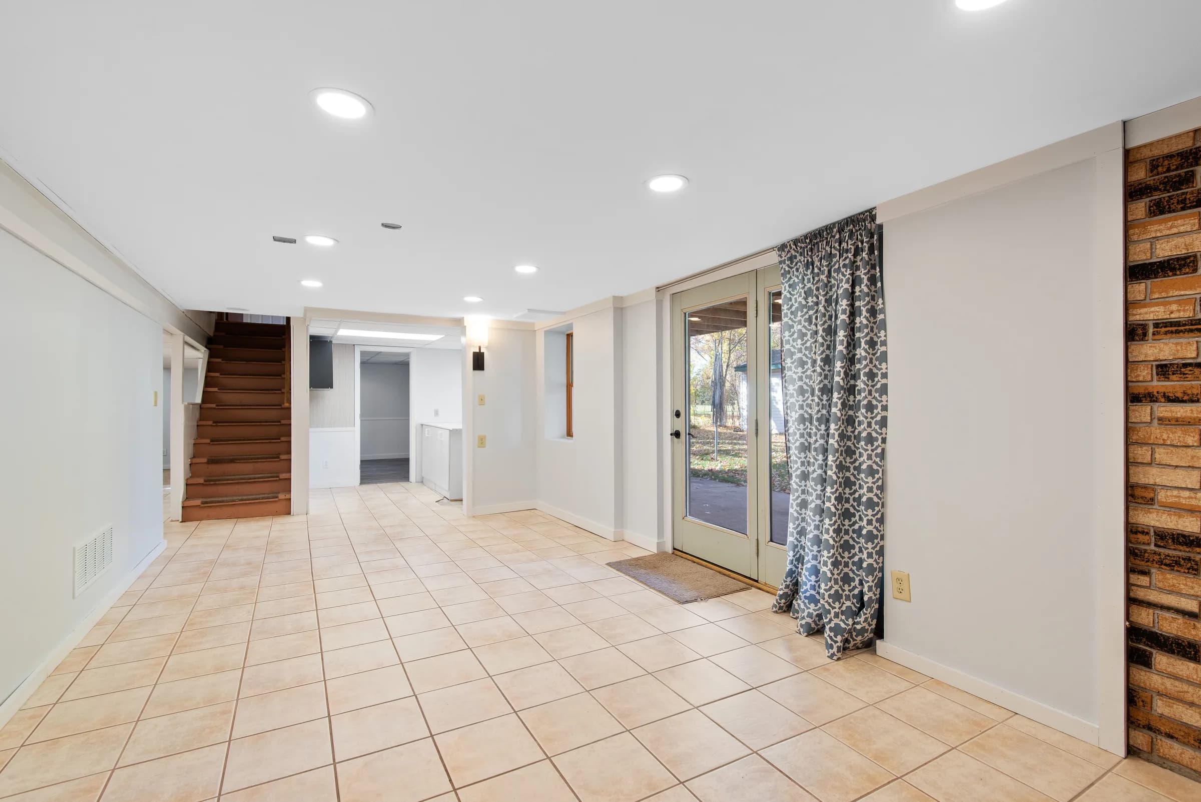 Basement living space in BC by Pro 1 Construction