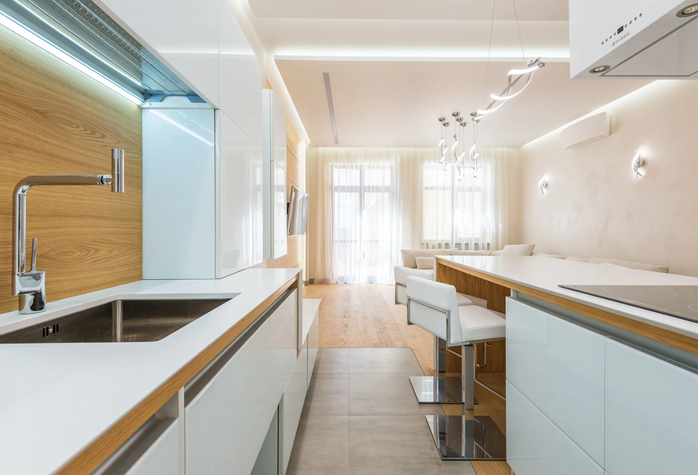 Open-concept kitchen renovation in BC by Pro 1 Construction