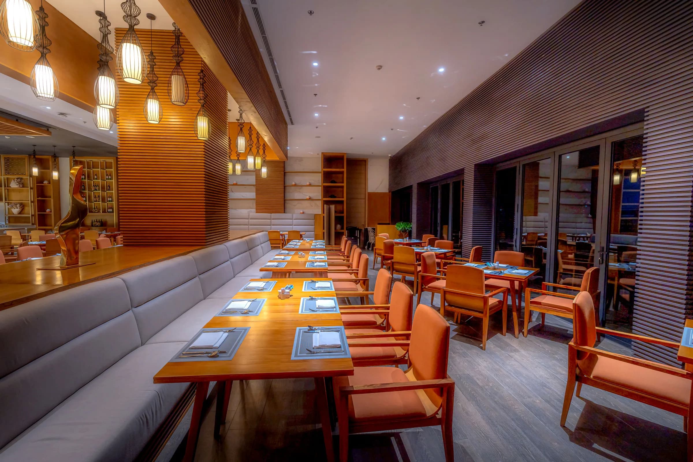 Restaurant dining room build-out in BC by Pro 1 Construction