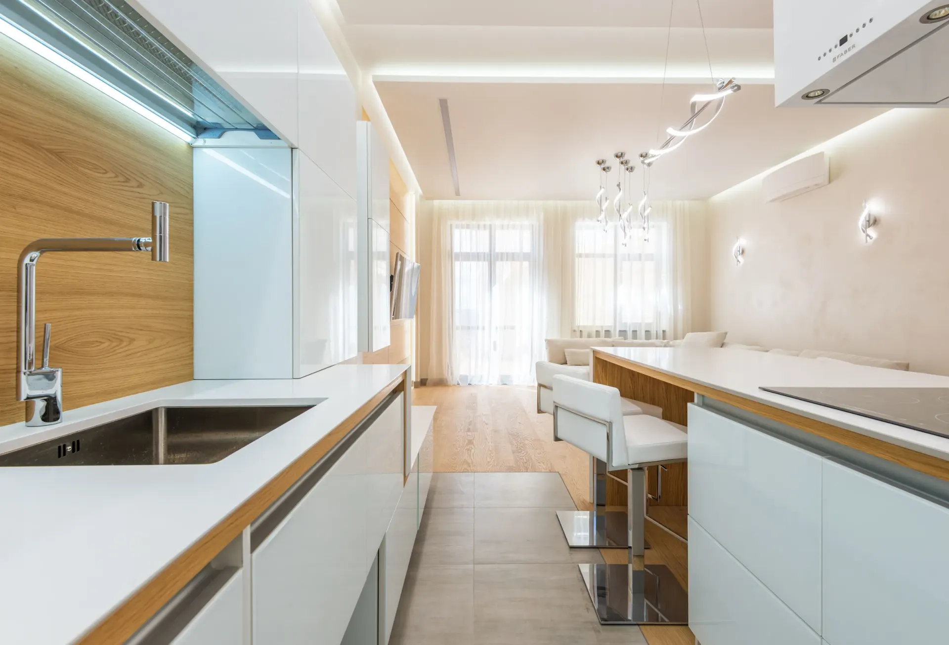 Open-concept kitchen renovation in BC by Pro Construction Group
