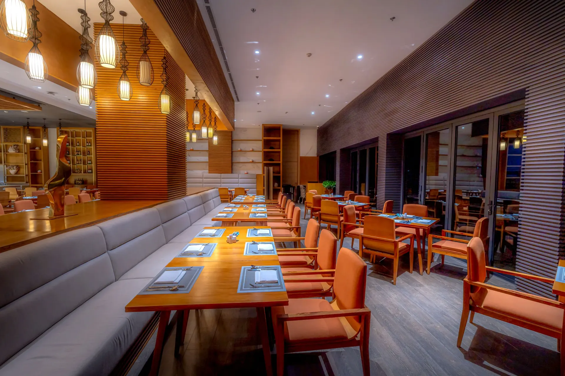 Restaurant dining room build-out in BC by Pro Construction Group